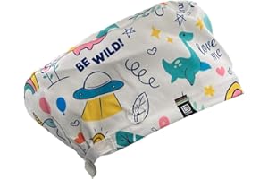 Weark Bonnet de santé pour homme et femme, infirmière dentaire médicale, poils longs (modèle Fantasie)