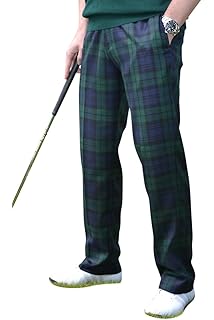 plaid golf trousers