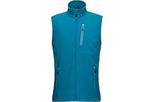 33,000ft Chaleco ligero softshell para hombre, chaleco impermeable a prueba de viento, chaleco transpirable, chaqueta sin mangas para ciclismo, correr, senderismo, golf, trabajo
