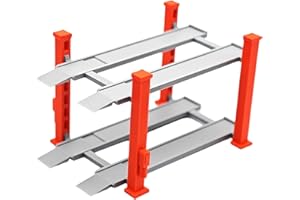 JISADER 1/64 Diorama Auto Vitrine Druckguss Auto Garage Legierung Autos Modell Spielzeug Display Stand , Rot