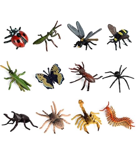Wild Republic Set De 10 Figuras De Reptiles Y Anfibios – Insectos Y Bichos Realistas De 9 A 15 Cm