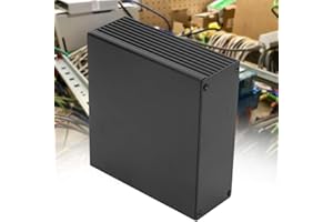 AYNEFY Scatola di Progetto Elettronica Impermeabile per Alimentazione di Custodia Esterna, Custodia in Alluminio per Custodia per Strumenti PCB per Circuiti Stampati, 40 X 110 X 100 Mm