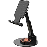 Elfora 360° Mobile Stand |Rotatable & Foldable | Tabletop Mobile Holder |Multiple Height & Angle Adjustments | Compatible for