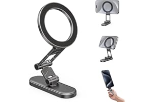 CAMOLO GEEK Dualer Magnetisch Handy Halterung, Magnetischer Handyhalter Kompatibel mit MagSafe für iPhone 17 16 15 14 13 12, für EZGO, Club Golf, Yamaha, Icon, Golfwagen-Zubehör