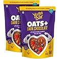 Yogabar Dark Chocolate Oat 1kg, Pack of 2 | Gluten Free Golden Oat | Healthy Breakfast Cereal with Wholegrain Oats (Dark Chocolate Oats, 800g)