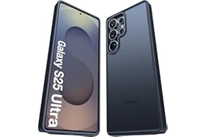 TORRAS für Samsung Galaxy S25 Ultra Hülle [TOP Militärschutz] mit 360°Airbags Stoßfeste Handyhülle Samsung S25 Ultra Case [Kratzfest & Samtweich Haptik] Schutzhülle Cover Matt Schwarz