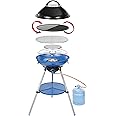 Campingaz Party Grill CV | Camping Stove and Grill | All-in-One Camping BBQ | portable barbecue with Griddle, Grid and Pan Support | runs off CV gas cartridges
