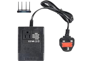 DAJASD 220V to 110V Voltage Converter, 200W Step Down Voltage Transformer 220V/240V to 100V/120V, Voltage Converter UK to US for Travel
