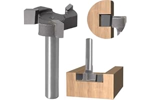 HOMEDEJAVU 1/4 Pulgada Brocas Fresas Vástago Broca de Enrutador para Carpintería en T Carburo Madera Fresa Cepilladora CNC Spoilboard Superficie Enrutador Brocas para Fresado de Madera