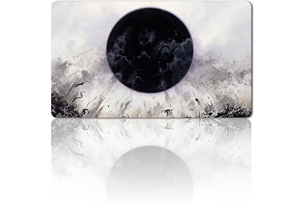 Damnation - MTG-matta för brädspel + gratis vattentät väska, TCG-kortspelsmatta storlek 60 x 35 cm musmatta kompatibel med MTG TCG