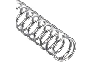 Unifizz Compression Spring,10 Pcs 304 Stainless Steel, 8mm OD, 0.8mm Wire Size, 50mm Free Length, Silver Tone