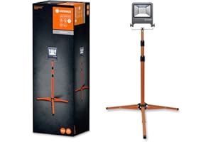 LEDVANCE LED Arbeitslicht, Leuchte für Außenanwendungen, Kaltweiß, Tripod-Ständer, LED Worklight, 1 x 50 Watt