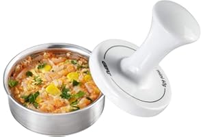 GEFU Spremiagrumi Spark 15400, pressa per Hamburger, in Acciaio Inox, Diametro 7,8 cm, 60 g