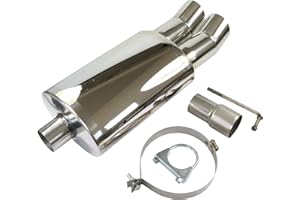 ESS STEEL TIP PERFORMANCE EXHAUST MUFFLER BACK BOX MUFFLERF