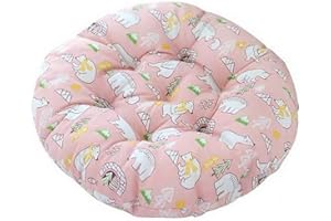 AOOPOO Set of 2 Indoor Outdoor Luxury Beautiful Garden, Dining Chair Foam Cushions Seat Pad - Round - Chair Cushion,40x40cm (Color 4)