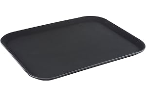 Ilsa Plateau antidérapant de portée, rectangulaire, Bar, polypropylène, 40 x 30,5 cm, Noir