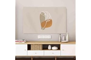 Cooalinar TV Staubschutz,Indoor Fernseher Bildschirmschutz Abdeckung,TV Cover Staubhaube Haube,Staubdicht Tv Abdeckung,Elastisch,Indoor Staubschutz,3D-Motive,Für TV Und Monitor 24 Bis 65 Zoll
