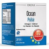 Orzax Ocean Pulse Balık Yağı, Omega 3, Ubiquinol, K2 Vitamini, D3 Vitamini, 30 Kaps&uuml;l