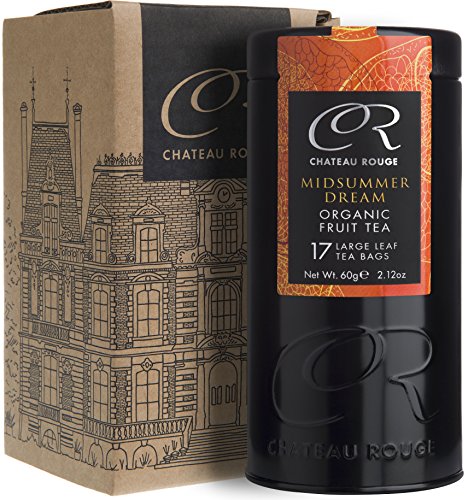 Chateau Rouge - Midsummer Dream, Organic Fruit Herbal Tea Bags Tin