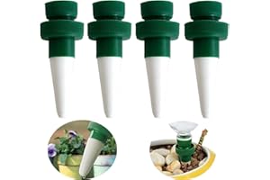 CHSEEO 4 PCS Globe d'Arrosage Plante Verre Bulbes pour Plante, Reserve Eau Plante, Arrosage Plante Vacances, Ampoules Dispositif d'Arrosage Automatique pour Fleurs Jardin Exterieur Interieur