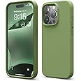 Soft Silicone Case Compatible with iPhone 16 pro | 16 Pro Max, Liquid Silicone Rubber, Soft Touch [3-Layer Shockproof Structure] Microfiber Lining Shockproof Back Cover (Army Green, iPhone 16 Pro Max)