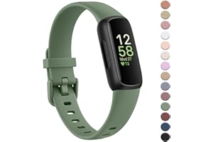 YLK Armband Kompatibel mit Fitbit Inspire 3 Armband für Damen Herren, Klassisches Silikon TPU Armbänder Sport Verstellbares Ersatzarmband für Fitbit Inspire 3 Uhrenarmband