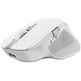 Trust Ozaa+ Multidevice Wireless Mouse Bluetooth + 2.4GHz, Programmable Silent Mouse, Side Scroll Wheel, 60% Recycled Plastics, Rechargeable Bluetooth Mouse for Laptop PC Computer Mac - White