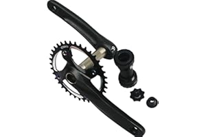 GANOPPER 170mm Crankset 30T 32T 34T 36T 38T Single Speed Mountain Bike Cycling Road Bike Crank Arm Set