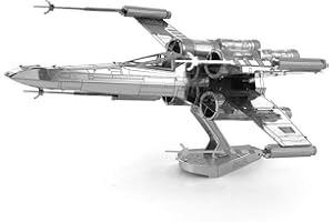 Metal Earth Modèle 3D Star Wars X-Wing Fighter – Maquette X-Wing Starfighter – Construction Metallique – Puzzle 3D en Metal de 10.1 x 8.6 x 5.1 cm