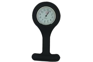 Boolavard Nouvelle Marque Fashion Silicone infirmières Broche Tunique Montre à Gousset Neuf avec Batterie Gratuite TM. (1 - Bleu de Ciel Clair)