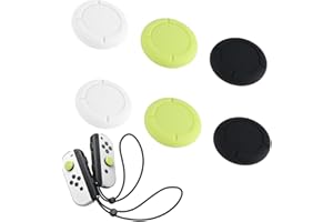 NEWATTY 6 Protezione Bilanciere Tappi, Joystick Cappucci per Switch Tappo Del Impugnatura Pollice Ricambio Tappo Bilanciere Silicone Coperchio Sostituzione Antiscivolo Controller Analogico