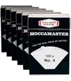 ☕ Filtros De Café Moccamaster Technivorm No.4 (2 Paquetes De 100 = 200 Filtros) | Blancos Ecológicos | Para Cafeteras De Filtro