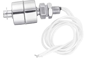 TuToy Controlador de nivel de sensor de líquido de interruptor de flotador vertical de tanque de flujo de agua de acero inoxidable - 45 Mm