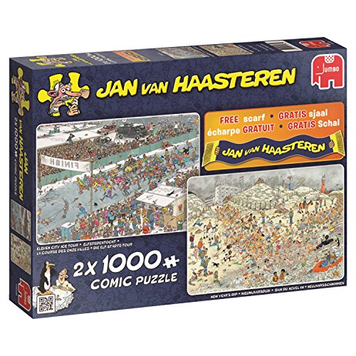 Preisvergleich Produktbild Jan van Haasteren - Winterspaß - Puzzle 2 x 1000 Teile