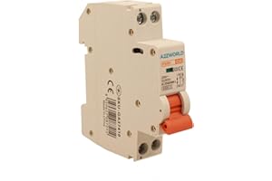 ZOREI Interruptor térmico automático, 1P+N, 220V, Stotz, 1 módulo DIN, disponible 6A, 10A, 16A, 20A, 25A, 32A (1P+N 10A)
