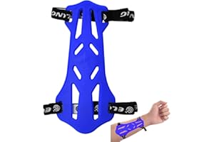 NIKA ARCHERY Archery Arm Guards Kids Adult Armguard Forearm Guard Archery Arm Protector with 2 Straps Adjustable Buckles Rubber