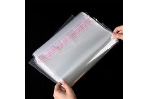 Zydiwo 300pcs Bolsas de Celofán Transparentes OPP Bolsa Autoadhesiva Bolsa Plastico de Regalo Bolsa Embalaje Transparente para Galletas Dulces Chocolate Caramelo Bocadillos (13 * 29cm)