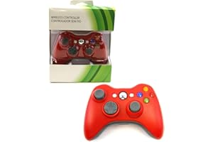 AMEEGO Xbox 360 Game Controller USB Wired Gamepad Game Joystick Joypad for Microsoft & Windows PC (Red)