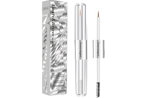 NEWVENPER Lash Serum,Safe and Effective Formula Eyebrow Serum with Two Different Brush for Eyelash Thickness,Longer,Curled 60ML