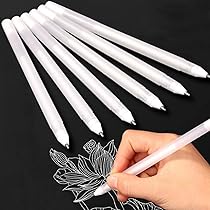 ARTEZA Witte Gel Pen Set, 12 Stuks, Witte Gelpennen voor Kunstontwerpen met 0,6 mm, 0,8 mm en 1,00 mm Penpunten, Witte Rollerball Pennen voor Schrijven, Tekenen, Notities en Schetsen
