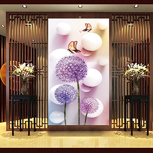 Amazingdeal365 Motiv-Löwenzahn 5D DIY Diamond Stickerei Malerei Kreuzstich für Balkon,Terasse,Café,Kinderzimmer,Wohnzimmer, Schlafzimmer, Arbeitszimmer usw. - 3