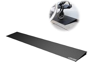 LIEKUMM Rampa de Goma para sillas de Ruedas, 2,5 cm Umbral Rampas, 650kg, rampa Silla de Ruedas Antideslizante, rampa para umbrales, Aberturas y Cuarto de baño