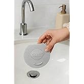 Lavabo K&ouml;t&uuml; Koku Giderici &Ouml;nleyici Silikon Mat Sızdırmaz Lavabo Tıkacı Lavabo Tıpası Evye Kapağı (GRİ)