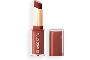 REVOLUTION BEAUTY LONDON Revolution Pout Lip Gloss, Brillo Labial de Alta Cobertura con Ácido Hialurónico y Vitamina E, Vegano y Libre de Crueldad, 3g, Toffee Nude