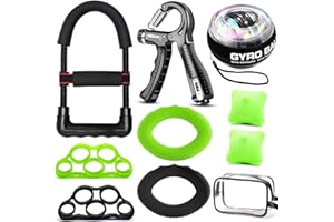 EASJOY Rinforzante per le mani, avambracci attrezzi, hand gripper pinza mano rinforzatore per polso, molla avambraccio, palla da polso e barella per dita per uomini e donne, recupero lesioni