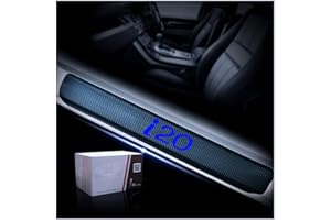 CWWHY Auto Kohlefaser Einstiegsleisten Für Hyun-dai I20 Tuning Zubehör 4 STÜCKE Auto Scuff Plate Türschwelle Sill Aufkleber