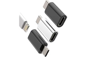 ZOYUZAN Adaptador Tipo C a Lightning Hembra USB C Macho Accesorios Cargador Cable Conversor Type-C Jack (3 Pack) Convertidor Para Apple iPhone15 Pro Max Plus Para iPad 10 Air4/5 Compatible con Samsung Adapter