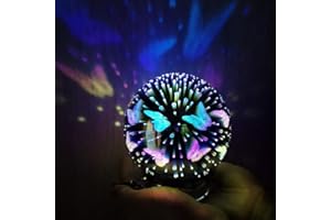 HHMTAKA Solar Powered Glass Ball Lights Waterproof LED Solar Lantern with Color Changing Decorative Hanging Night Light for Party,Garden,Patio,Tree,Indoor and Outdoor