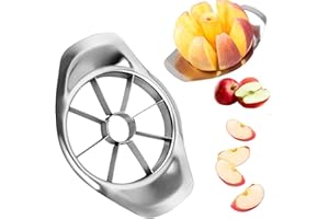 DOETYD Apple Corer Slicer Stainless Apple Slicer Apple Cutting Tool Fruit Cutter for Kitchen Tomato Apple Orange
