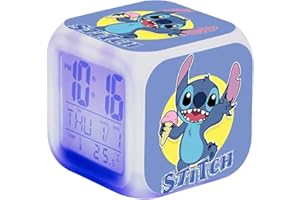 VIPOMKOWA Réveil Numérique pour Enfants - Veilleuse LED, Lampe, Dessin Animé, Lumière, Table, Bureau - Jouets et Cadeau d'Anniversaire de Noël